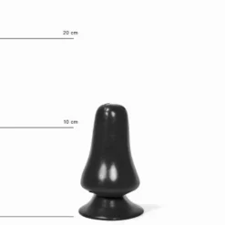 All Black - Buttplug 12 X 7 Cm - Zwart 5 All Black - Buttplug 12 X 7 Cm - Zwart -Cock & Ball Toys winkel All Black Buttplug 12 x 7 cm zwart 3