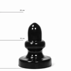 All Black - Buttplug 17 X 8 Cm - Zwart -Cock & Ball Toys winkel All Black Buttplug 17 x 8 cm zwart 4