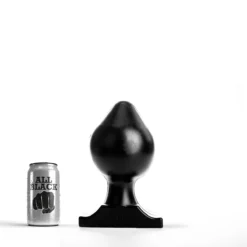 All Black - Buttplug 22,5 X 12 Cm - Zwart