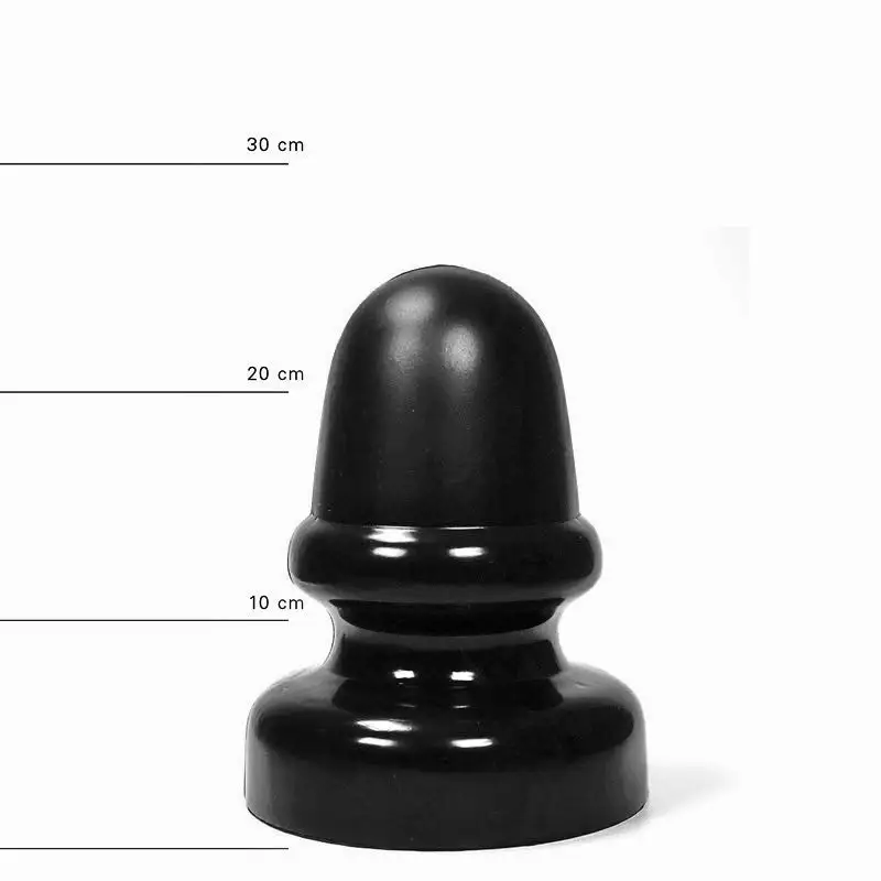 All Black - Buttplug Met Stimulerende Ribbel 23 X 13.5 Cm - Zwart 4 All Black - Buttplug Met Stimulerende Ribbel 23 X 13.5 Cm - Zwart - Afbeelding 4