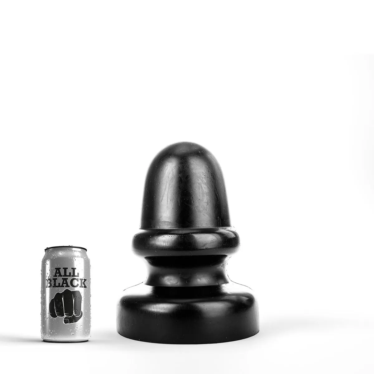 All Black - Buttplug Met Stimulerende Ribbel 23 X 13.5 Cm - Zwart 1 All Black - Buttplug Met Stimulerende Ribbel 23 X 13.5 Cm - Zwart