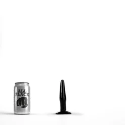 All Black - Smalle Buttplug 12 X 2.5 Cm - Zwart