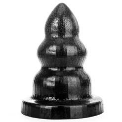 All Black - Triple Pleasure Buttplug - Zwart -Cock & Ball Toys winkel All Black Triple Pleasure Buttplug zwart 4