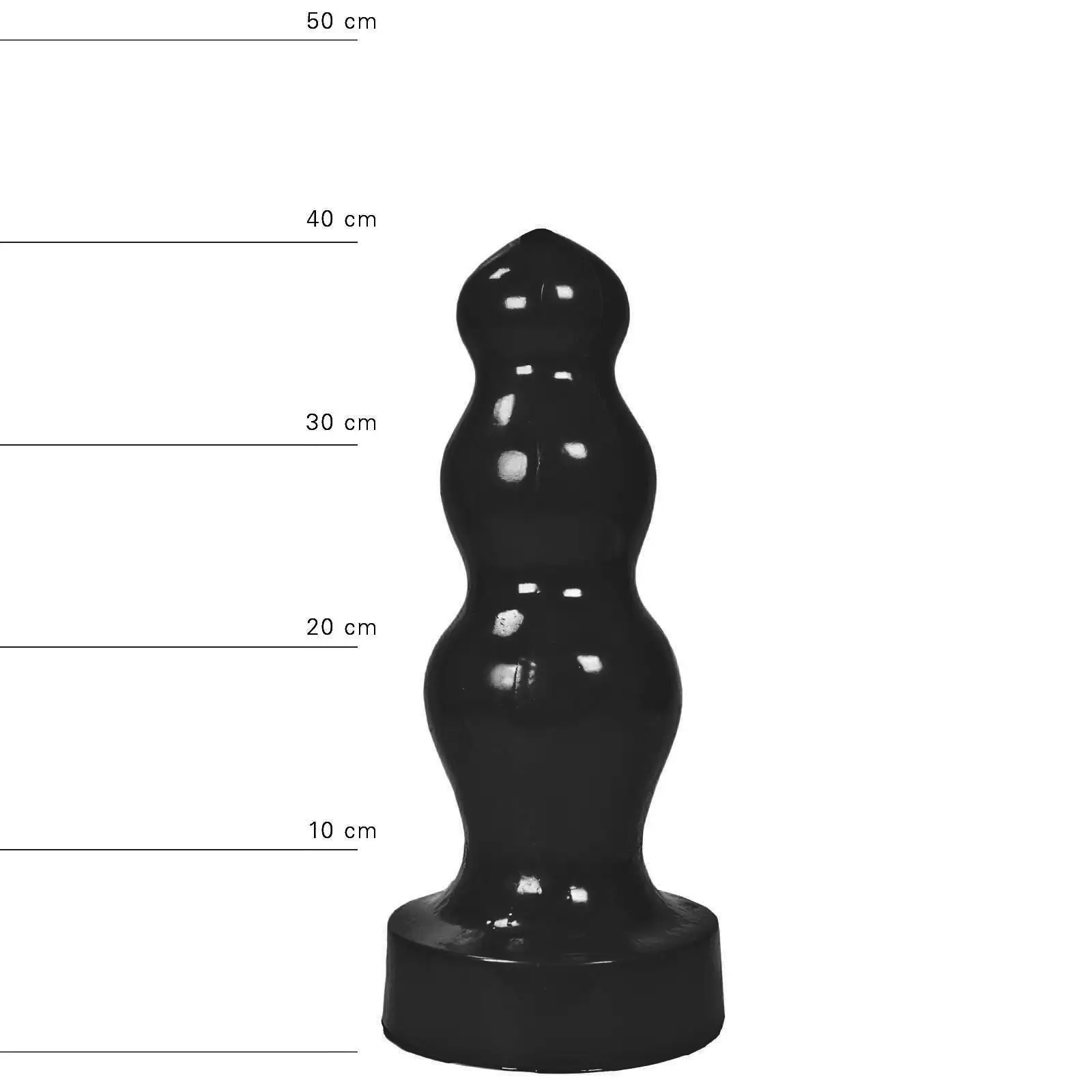 All Black - XXL Buttplug Met Bolletjes 38 X 11.5 Cm - Zwart 3 All Black - XXL Buttplug Met Bolletjes 38 X 11.5 Cm - Zwart - Afbeelding 3