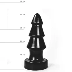 All Black - XXL Buttplug Met Ribbels 40 Cm - Zwart -Cock & Ball Toys winkel All Black XXL Buttplug met ribbels 40 cm zwart 4