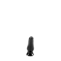 All Black - Zwarte Kromme Anaal Dildo 13 Cm -Cock & Ball Toys winkel All Black Zwarte Kromme Anaal Dildo 13 cm 4