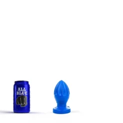 All Black All Blue - Buttplug 12 X 5 Cm - Blauw