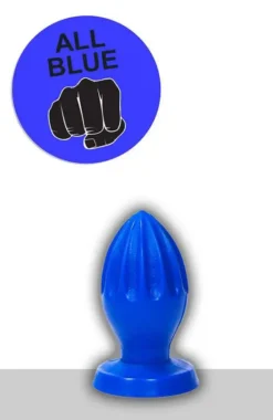 All Black All Blue - Buttplug 12 X 5 Cm - Blauw -Cock & Ball Toys winkel All Blue Buttplug 12 x 5 cm blauw 4