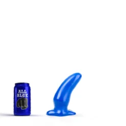 All Black All Blue - Buttplug 13 X 5 Cm - Blauw