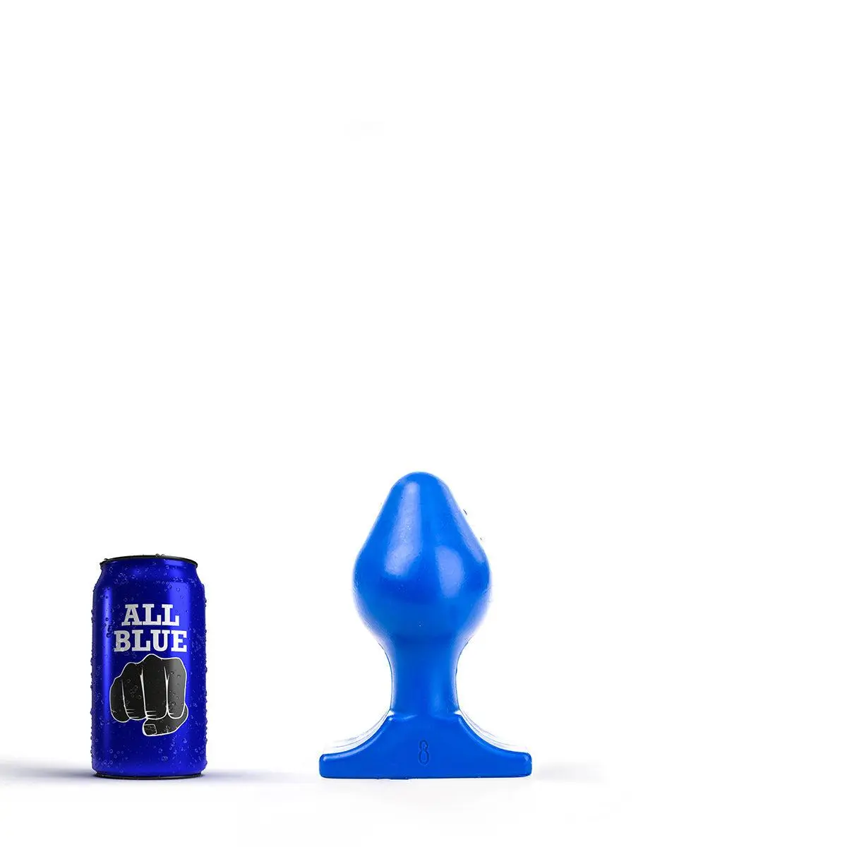 All Black All Blue - Buttplug 16 X 8 Cm - Blauw 1 All Black All Blue - Buttplug 16 X 8 Cm - Blauw