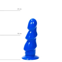 All Black All Blue - Buttplug 17 X 5 Cm - Blauw -Cock & Ball Toys winkel All Blue Buttplug 17 x 5 cm blauw 6
