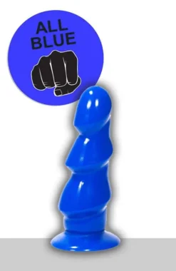 All Black All Blue - Buttplug 17 X 5 Cm - Blauw -Cock & Ball Toys winkel All Blue Buttplug 17 x 5 cm blauw 7