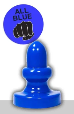 All Black All Blue - Buttplug 17 X 8 Cm - Blauw -Cock & Ball Toys winkel All Blue Buttplug 17 x 8 cm blauw 5