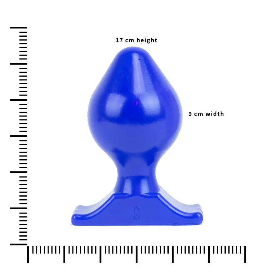 All Black All Blue - Buttplug 17 X 9 Cm - Blauw 7 All Black All Blue - Buttplug 17 X 9 Cm - Blauw - Afbeelding 7