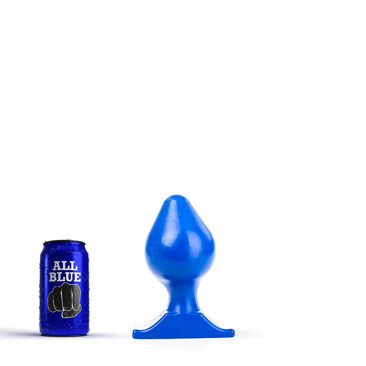 All Black All Blue - Buttplug 17 X 9 Cm - Blauw 1 All Black All Blue - Buttplug 17 X 9 Cm - Blauw