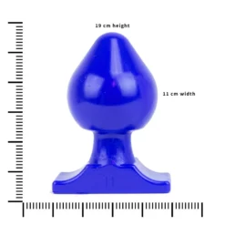 All Black All Blue - Buttplug 19 X 11 Cm - Blauw -Cock & Ball Toys winkel All Blue Buttplug 19 x 11 cm blauw 6