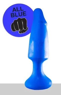 All Black All Blue - Buttplug 35 X 6,5 Cm - Blauw -Cock & Ball Toys winkel All Blue Buttplug 35 x 65 cm blauw 6