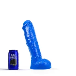 All Black All Blue - Dildo 29 X 5,5 Cm - Blauw