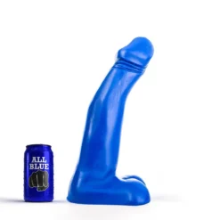 All Black All Blue - Dildo 34 X 5,5 Cm - Blauw