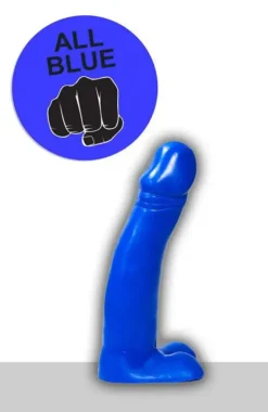 All Black All Blue - Dildo 34 X 5,5 Cm - Blauw -Cock & Ball Toys winkel All Blue Dildo 34 x 55 cm blauw 6