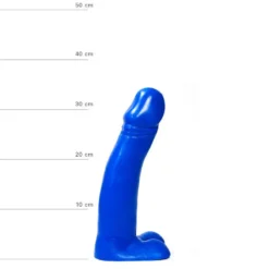 All Black All Blue - Dildo 34 X 5,5 Cm - Blauw -Cock & Ball Toys winkel All Blue Dildo 34 x 55 cm blauw 7