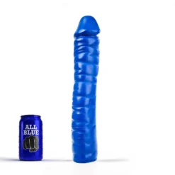 All Black All Blue - Dildo 38 X 8,5 Cm - Blauw