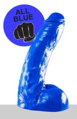 All Black All Blue - Klassieke Dildo 25,5 X 4,1 Cm - Blauw -Cock & Ball Toys winkel All Blue Klassieke Dildo 255 x 41 cm blauw 6