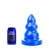 All Black All Blue - Triple Pleasure Buttplug - Blauw