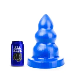 All Black All Blue - Triple Pleasure Buttplug - Blauw -Cock & Ball Toys winkel All Blue Triple Pleasure Buttplug blauw 3