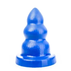All Black All Blue - Triple Pleasure Buttplug - Blauw -Cock & Ball Toys winkel All Blue Triple Pleasure Buttplug blauw 4