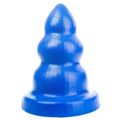 All Black All Blue - Triple Pleasure Buttplug - Blauw -Cock & Ball Toys winkel All Blue Triple Pleasure Buttplug blauw 6