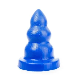 All Black All Blue - Triple Pleasure Buttplug - Blauw -Cock & Ball Toys winkel All Blue Triple Pleasure Buttplug blauw 9