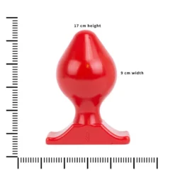 All Black All Red - Butt Plug 17 X 9 Cm - Rood -Cock & Ball Toys winkel All Red Butt Plug 17 x 9 cm rood 6