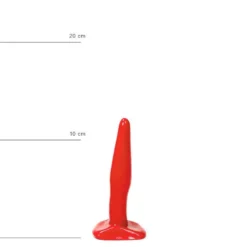 All Black All Red - Buttplug 12 X 2,5 Cm - Rood -Cock & Ball Toys winkel All Red Buttplug 12 x 25 cm rood 6