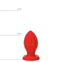 All Black All Red - Buttplug 12 X 5 Cm - Rood 7 All Black All Red - Buttplug 12 X 5 Cm - Rood -Cock & Ball Toys winkel All Red Buttplug 12 x 5 cm rood 4