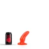 All Black All Red - Buttplug 13 X 5 Cm - Rood