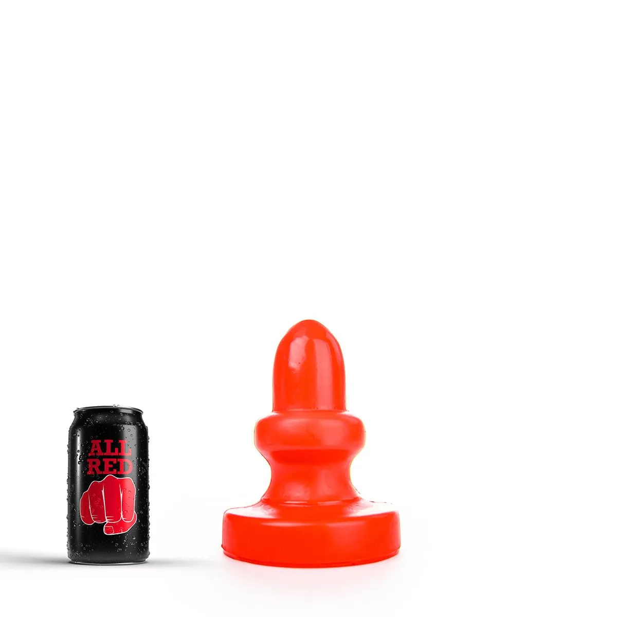 All Black All Red - Buttplug 17 X 8 Cm - Rood 1 All Black All Red - Buttplug 17 X 8 Cm - Rood