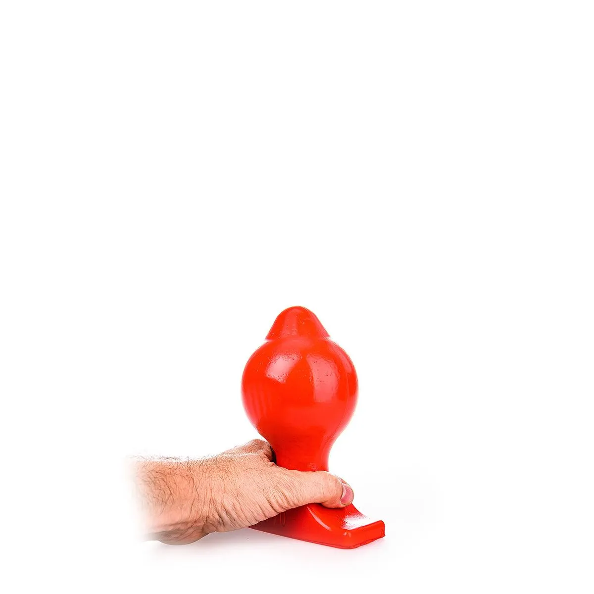 All Black All Red - Buttplug 18 X 10 Cm - Rood 2 All Black All Red - Buttplug 18 X 10 Cm - Rood - Afbeelding 2