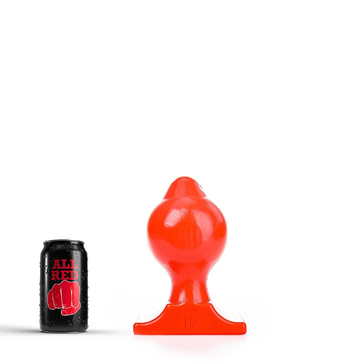 All Black All Red - Buttplug 18 X 10 Cm - Rood 1 All Black All Red - Buttplug 18 X 10 Cm - Rood