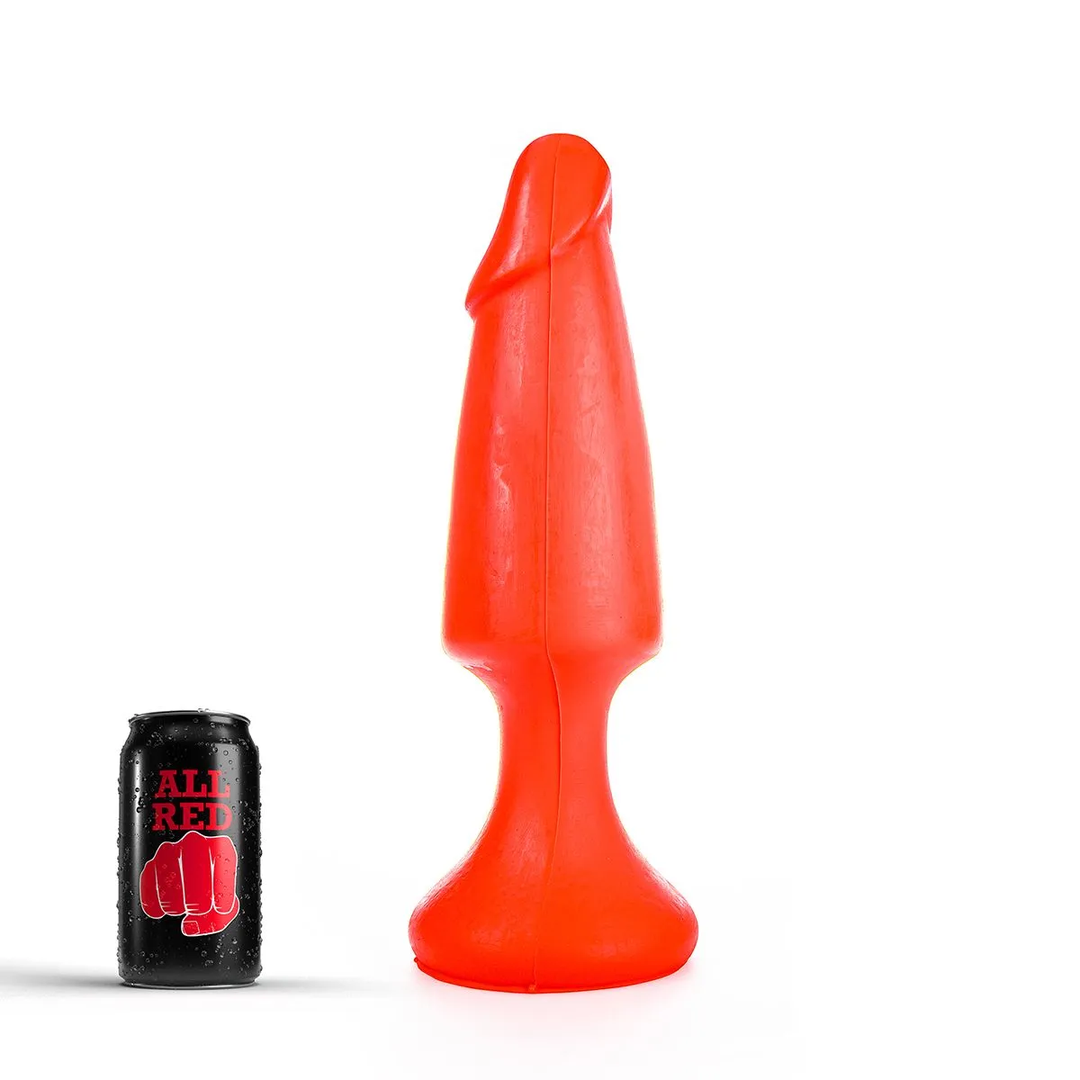 All Black All Red - Buttplug 35 X 9,5 Cm - Rood 1 All Black All Red - Buttplug 35 X 9,5 Cm - Rood