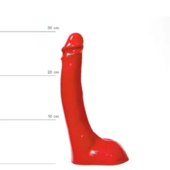 All Black All Red - Dildo 29 X 5 Cm - Rood -Cock & Ball Toys winkel All Red Dildo 29 x 5 cm rood 6