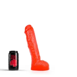 All Black All Red - Dildo 29 X 5.5 Cm - Rood