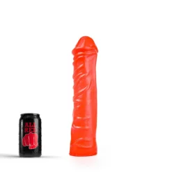 All Black All Red - Dildo 31 X 6,5 Cm - Rood