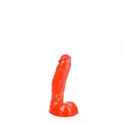 All Black All Red - Klassieke Dildo 25,5 X 4,1 Cm - Rood -Cock & Ball Toys winkel All Red Klassieke Dildo 255 x 41 cm rood 3
