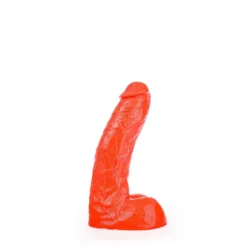 All Black All Red - Klassieke Dildo 25,5 X 4,1 Cm - Rood -Cock & Ball Toys winkel All Red Klassieke Dildo 255 x 41 cm rood 5
