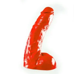 All Black All Red - Klassieke Dildo 25,5 X 4,1 Cm - Rood -Cock & Ball Toys winkel All Red Klassieke Dildo 255 x 41 cm rood 6