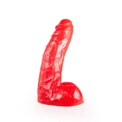 All Black All Red - Klassieke Dildo 25,5 X 4,1 Cm - Rood -Cock & Ball Toys winkel All Red Klassieke Dildo 255 x 41 cm rood 7