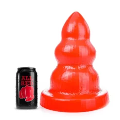 All Black All Red - Triple Pleasure Buttplug - Rood -Cock & Ball Toys winkel All Red Triple Pleasure Buttplug rood 3