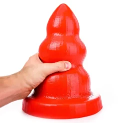 All Black All Red - Triple Pleasure Buttplug - Rood -Cock & Ball Toys winkel All Red Triple Pleasure Buttplug rood 7