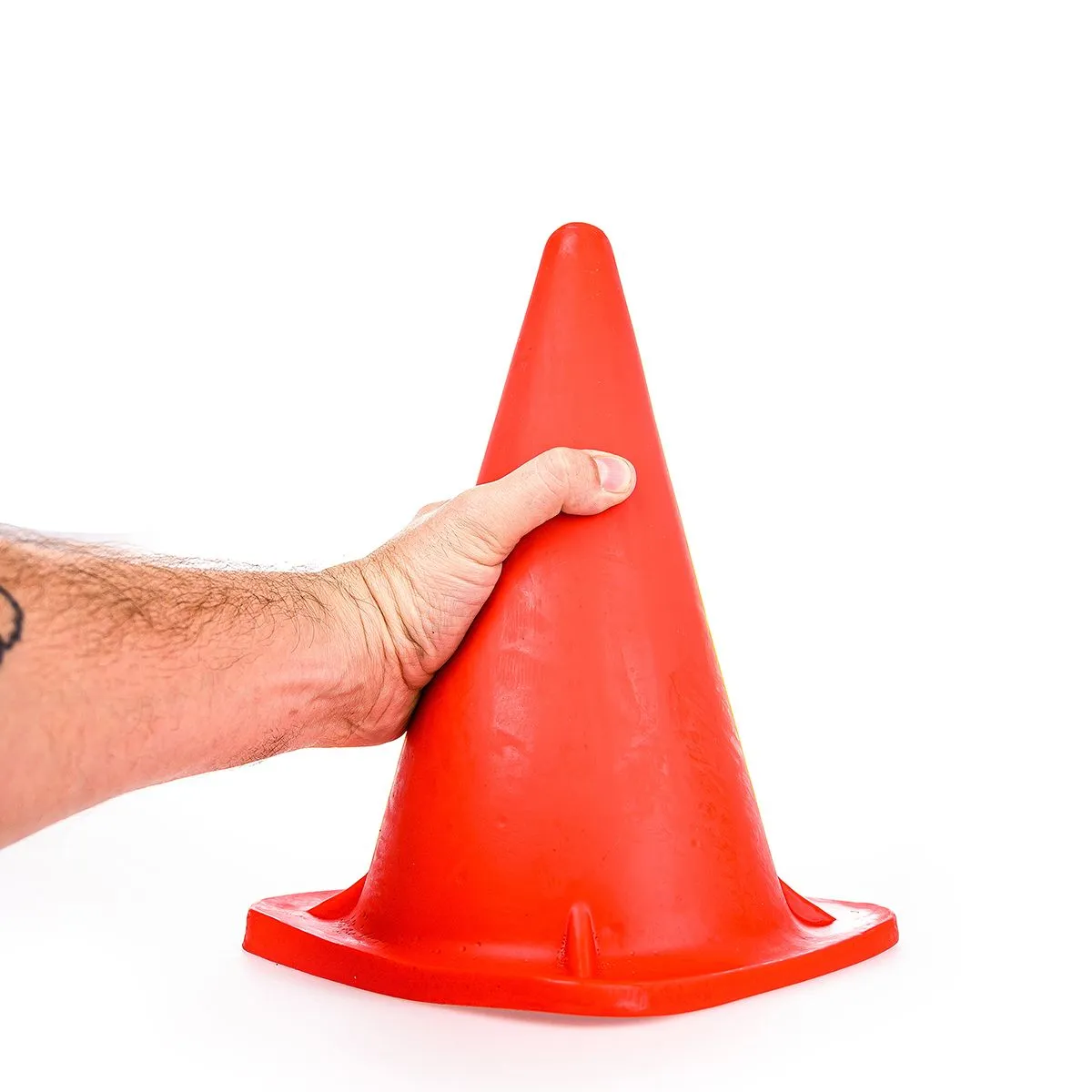 All Black All Red - XXL Prisma Buttplug 30 X 18 Cm - Rood 2 All Black All Red - XXL Prisma Buttplug 30 X 18 Cm - Rood - Afbeelding 2